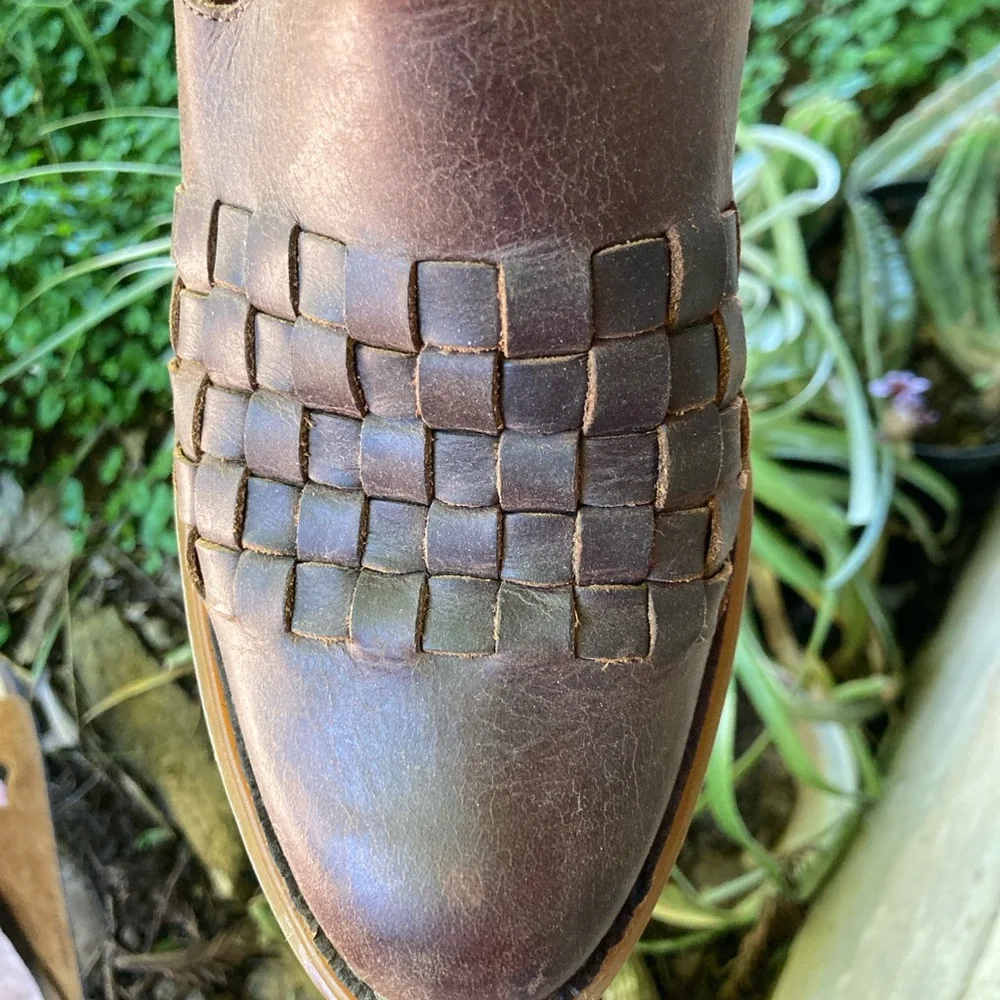 Born Viveka woven western brass buckle bootie size 7.5 - Picture 14 of 15